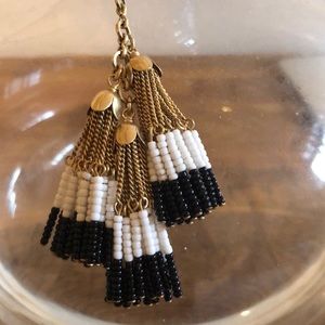 J Crew Triple Tassel Necklace